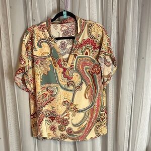 SHEIN Multicolor Paisley Blouse